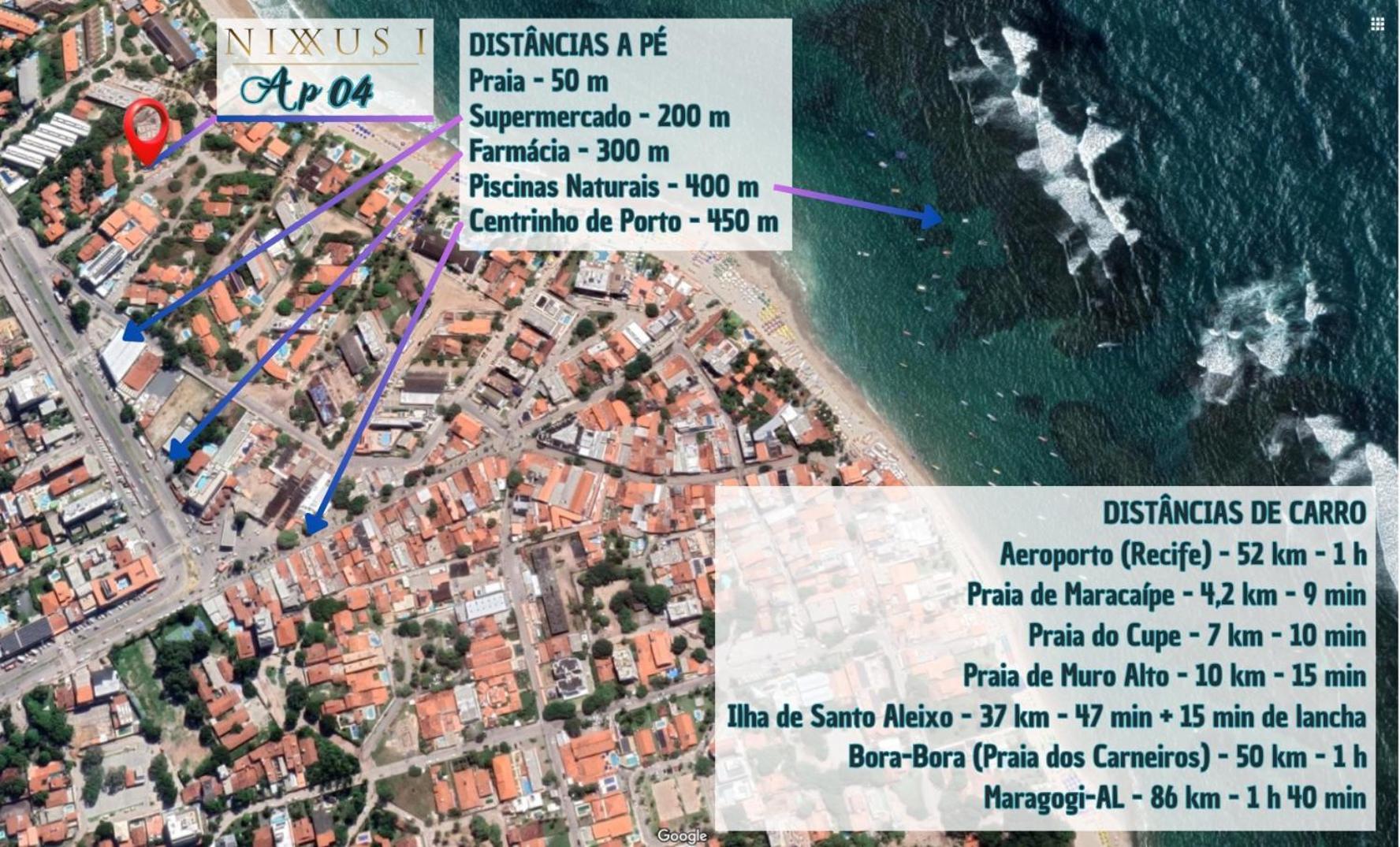 Nixxus - Exclusivo Com Piscina Privativa A 3 Minutos Da E 5 Minutos Do Centrinho De * Pôrto das Galinhas
